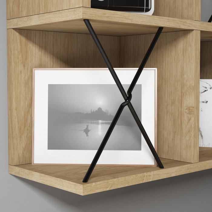 Hanah Home Estantería de pared Extra - Oak